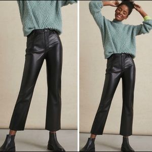 NWT Leather Anthropologie Pants